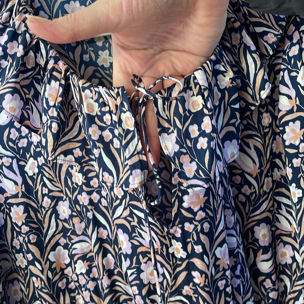 J. Crew V-neck mini dress in floral fields women’s size 3X - Picture 6 of 16